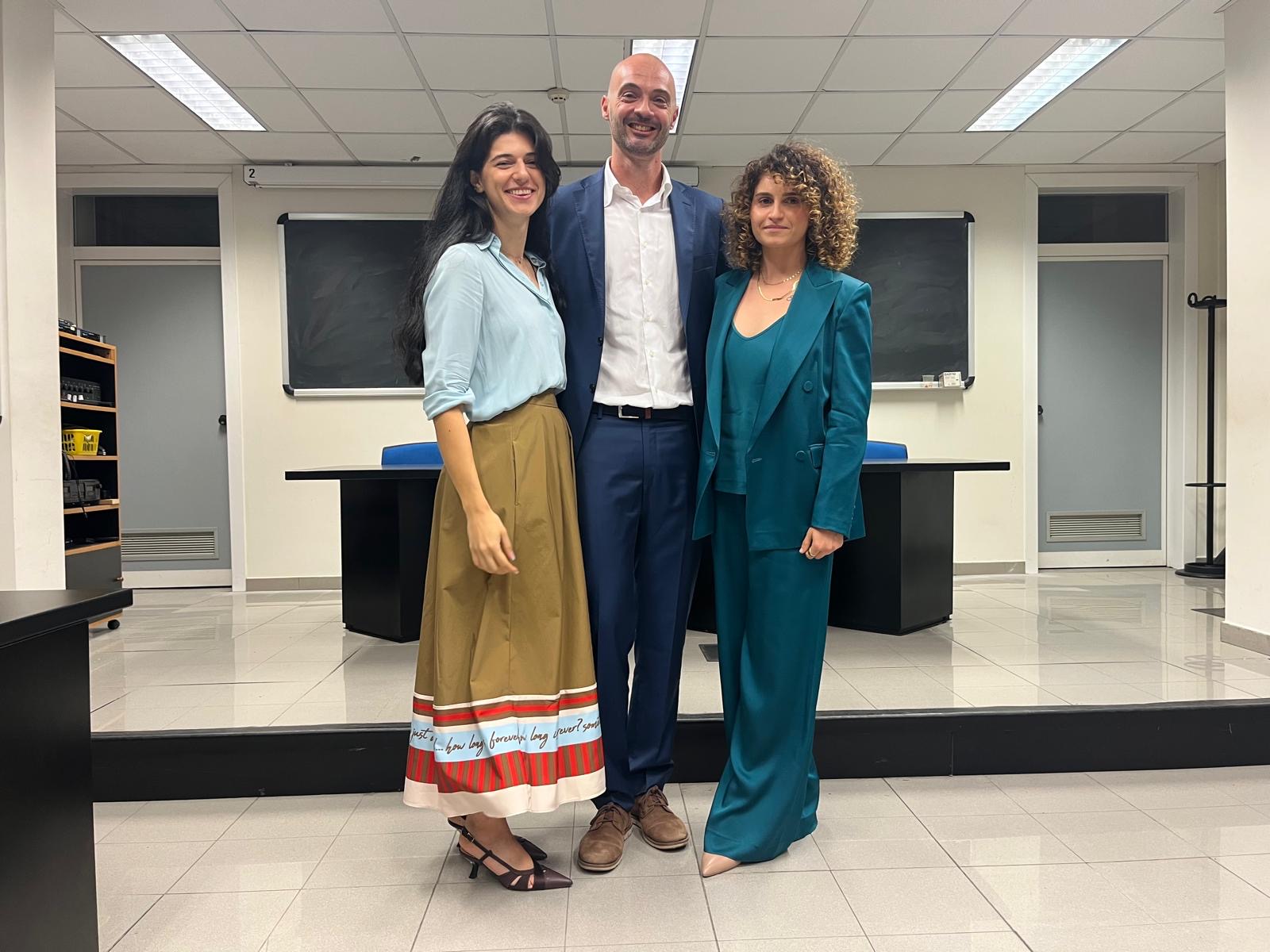 Eloisa Torchia and Melissa Pezzotti at their PhD defense celebration